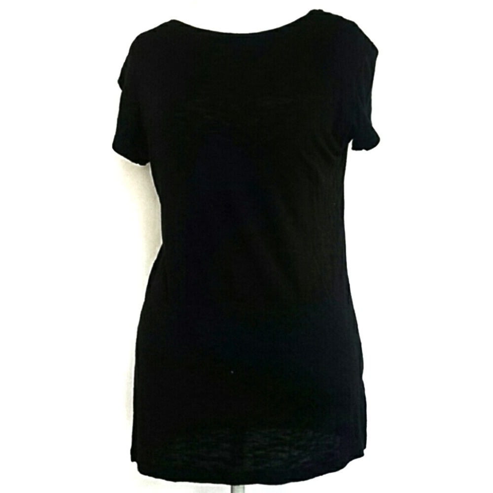 Cloud 9 Semi Sheer T-Shirt Black Size Large